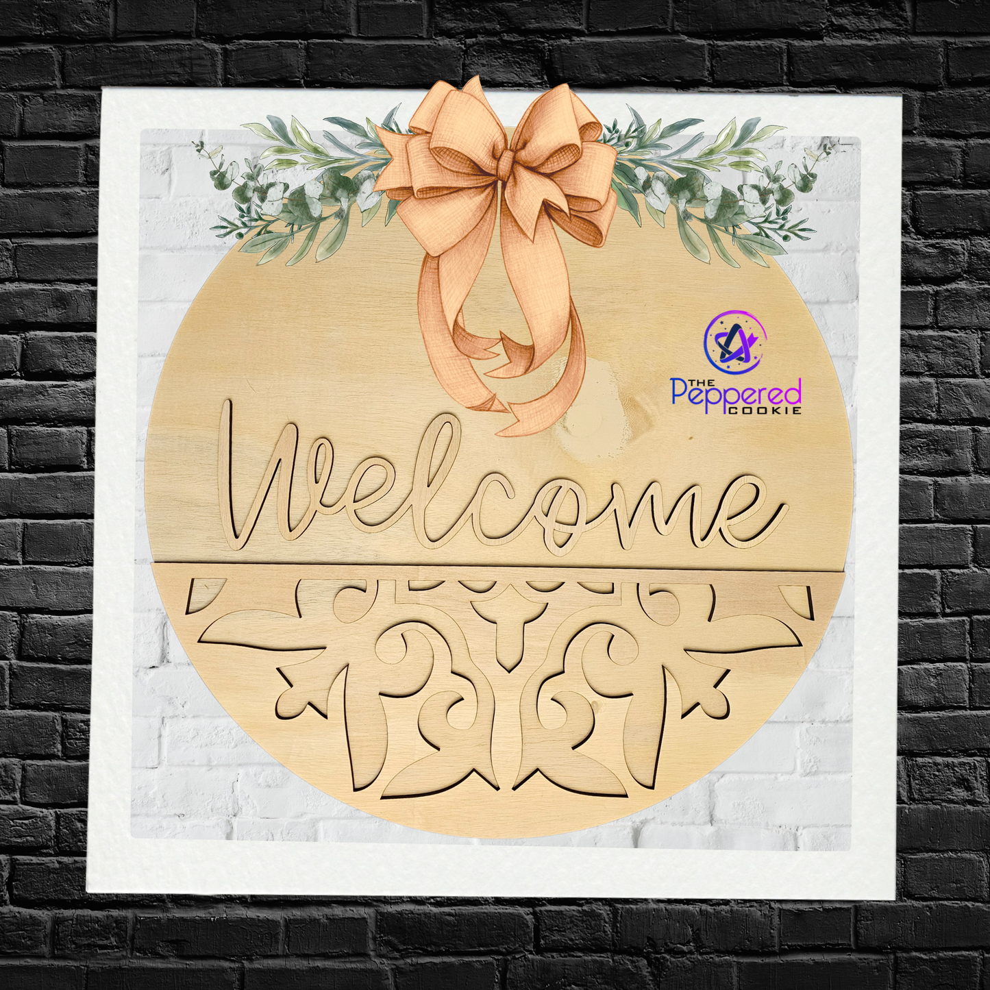 Door Hanger - Welcome UNFINISHED