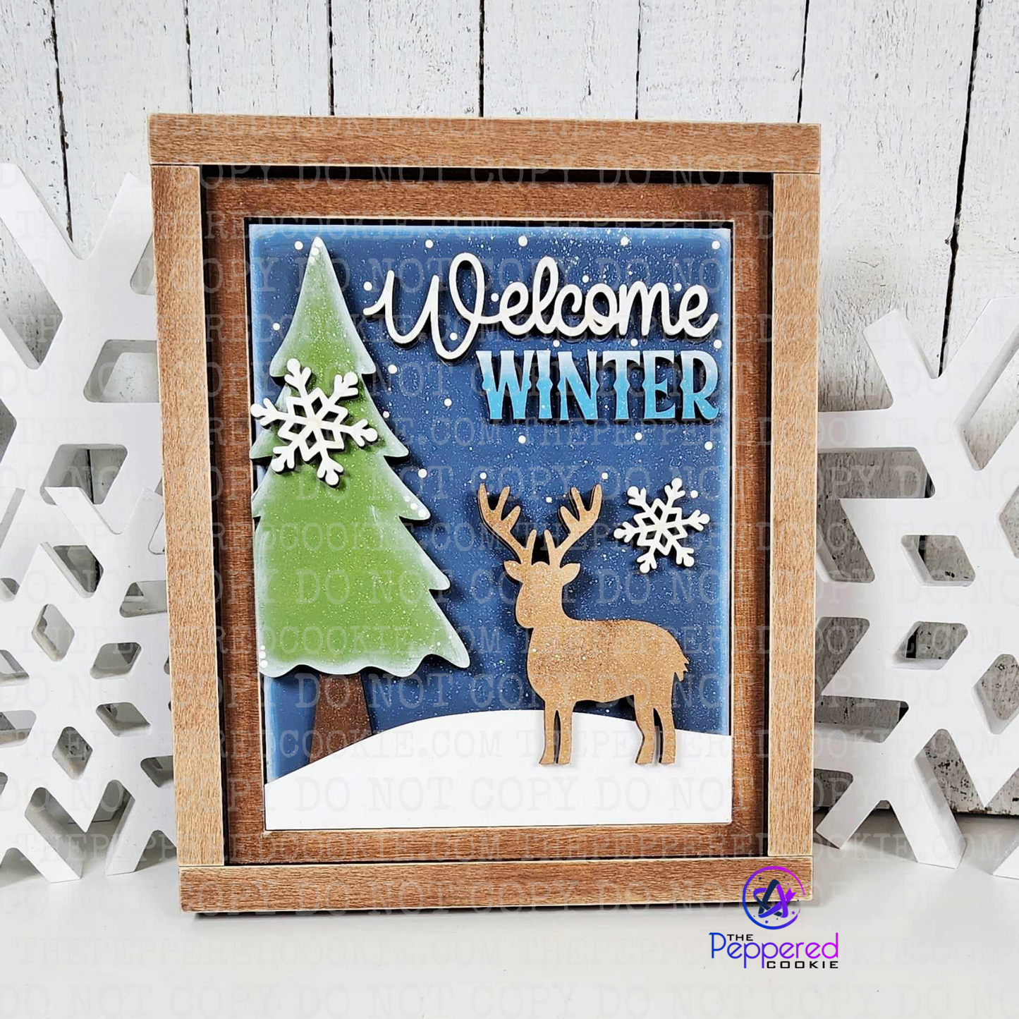 Home Decor - Winter Cabin Sign Trio UNFINISHED