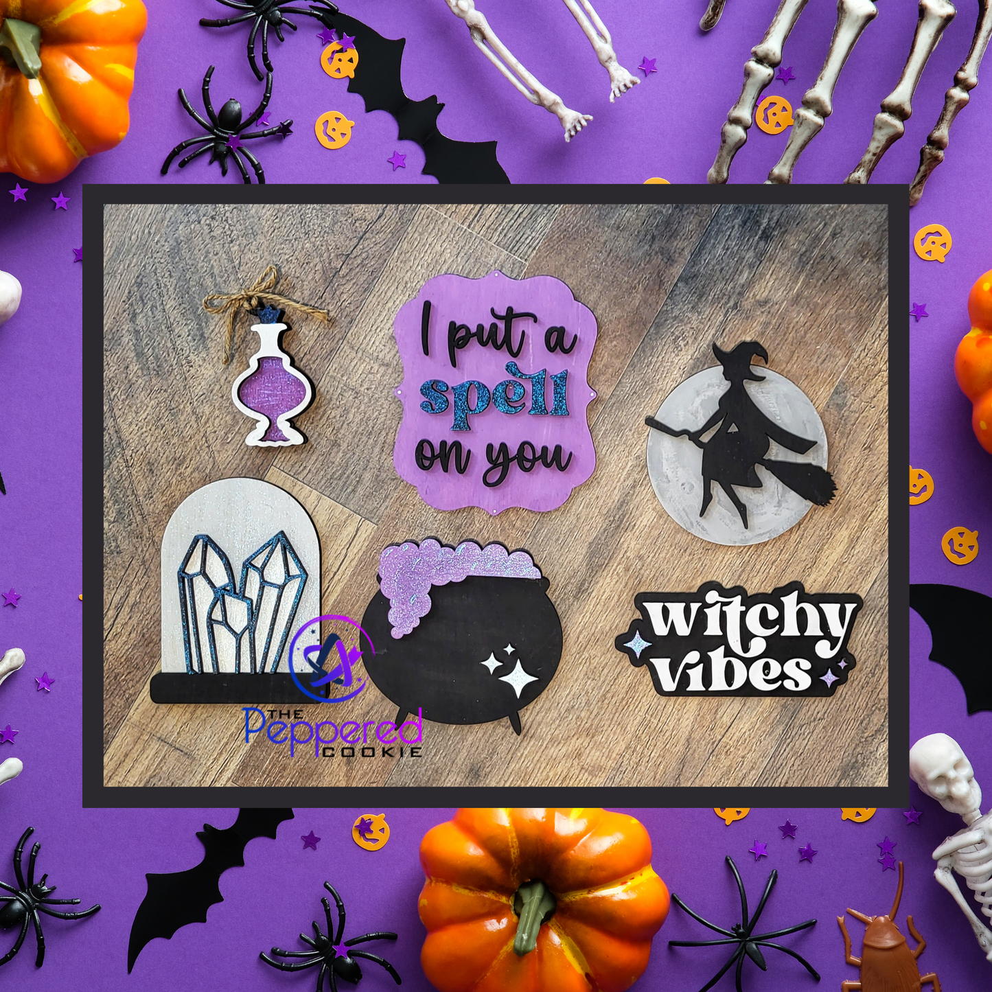 Tiered Tray Decor - Witchy Vibes Set UNFINISHED