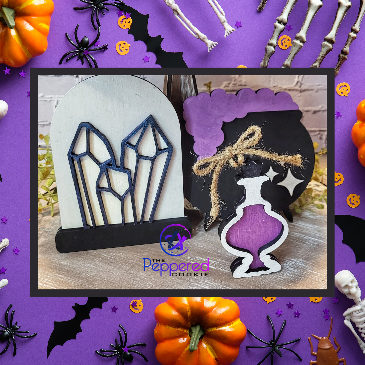 Tiered Tray Decor - Witchy Vibes Set UNFINISHED