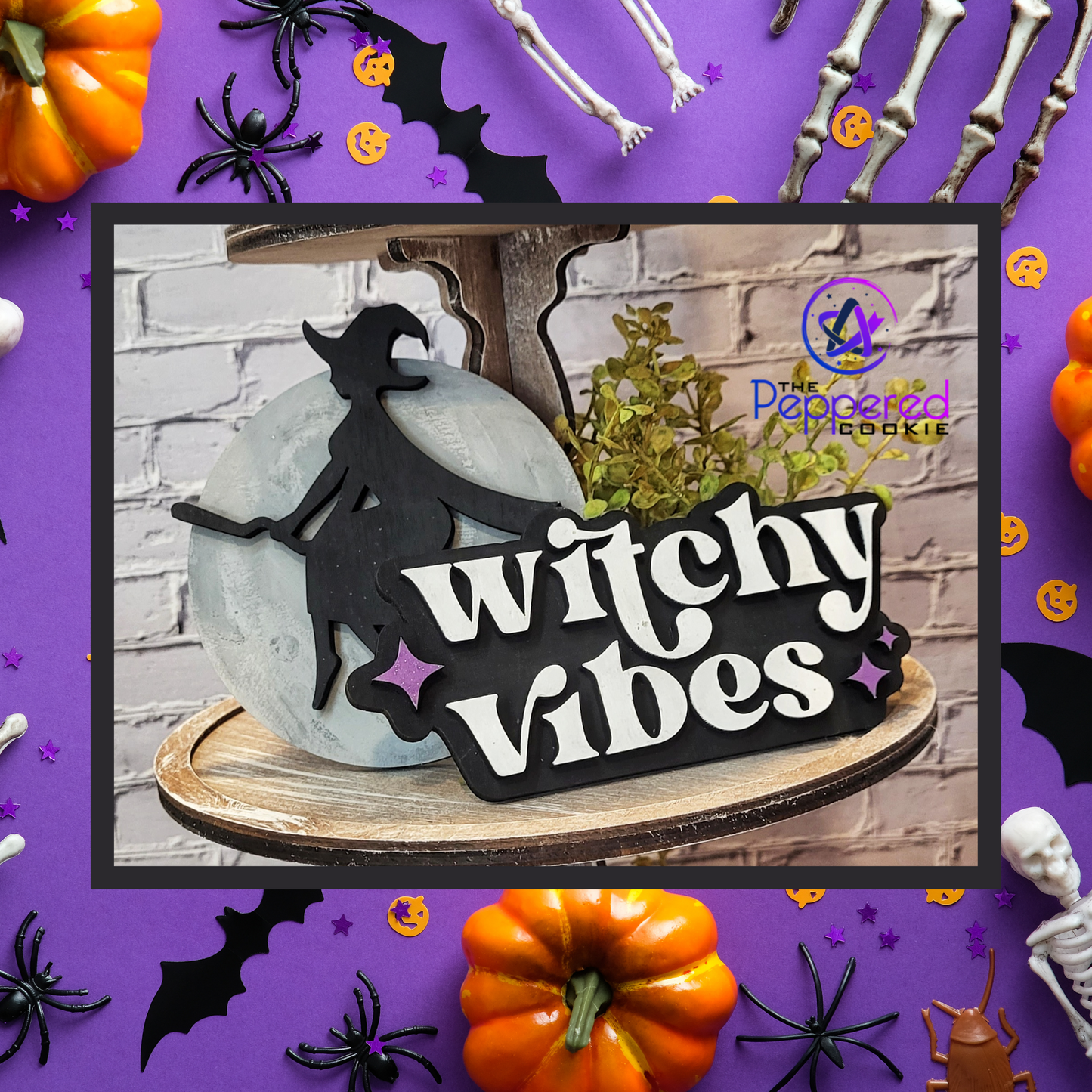 Tiered Tray Decor - Witchy Vibes Set UNFINISHED