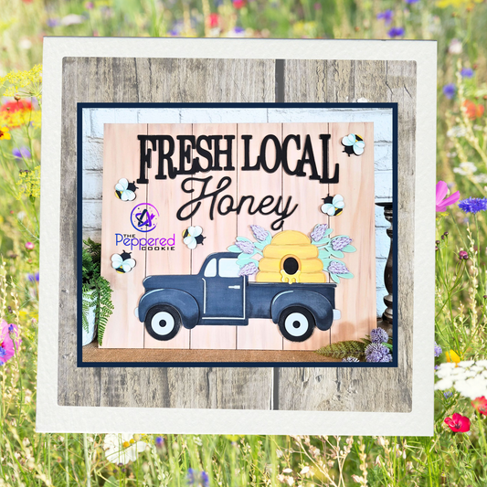 Home Decor - XL Leaner Fresh Local Honey UNFINISHED